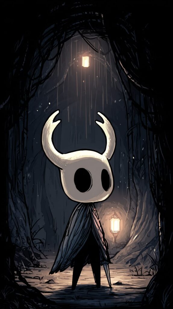 Hollow Knight Ghost PFP clean white iconic