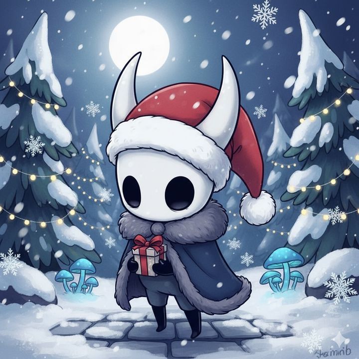 Holiday Hollow Knight profile picture winter theme