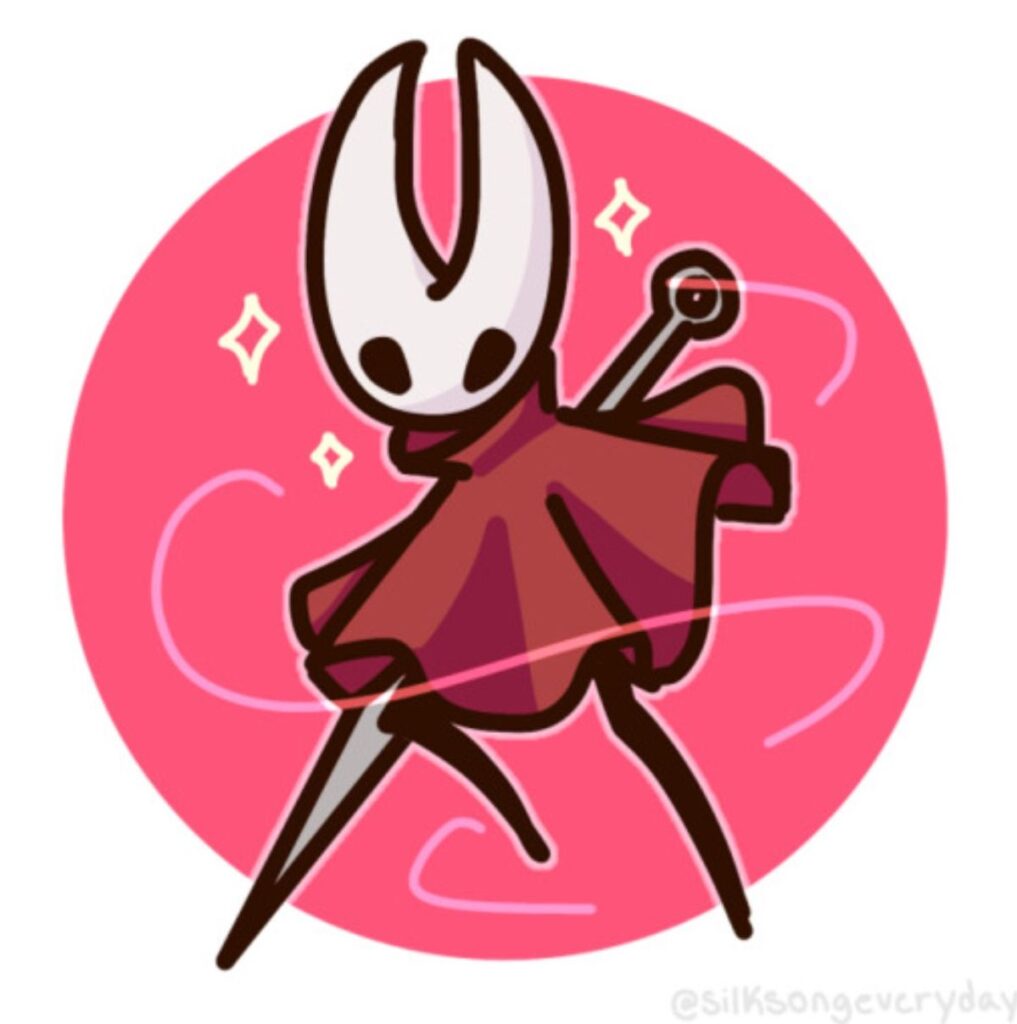 Hornet Hollow Knight PFP red and black