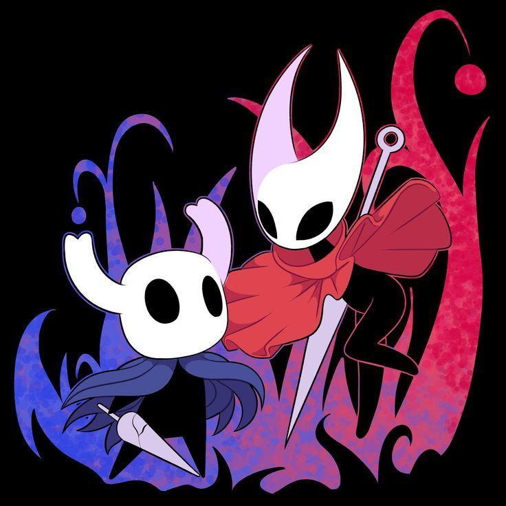 Complementary Hollow Knight PFP pair