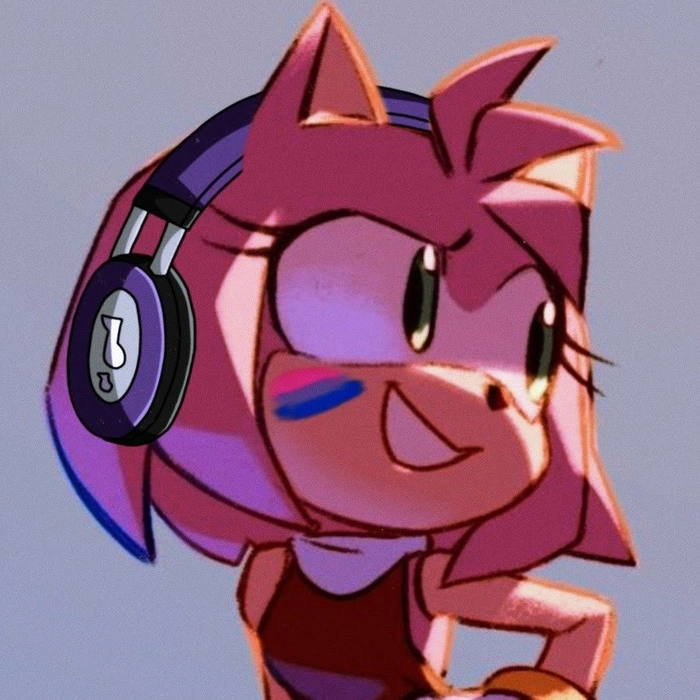 Amy Rose Discord banner horizontal PFP layout