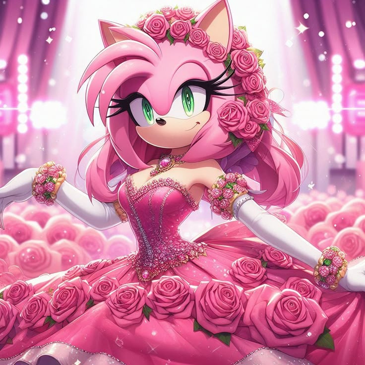 Amy Rose Christmas PFP cheerful warm holiday design