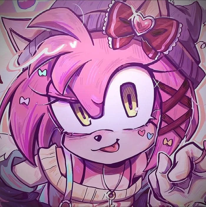 Amy Rose Halloween aesthetic PFP festive spooky design