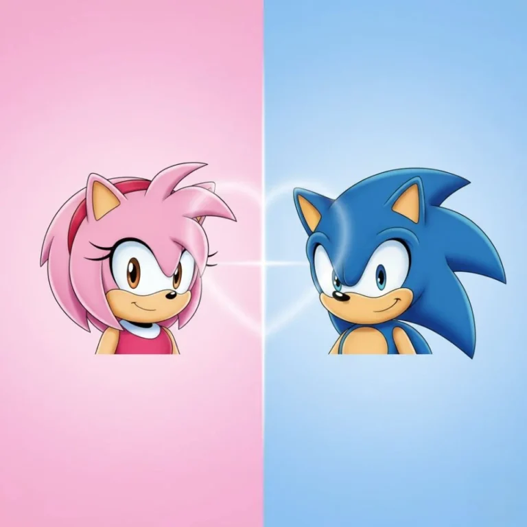 Amy Rose matching profile picture duo coordinated design