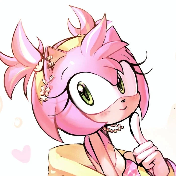 Amy Rose aesthetic avatar with balanced color harmony