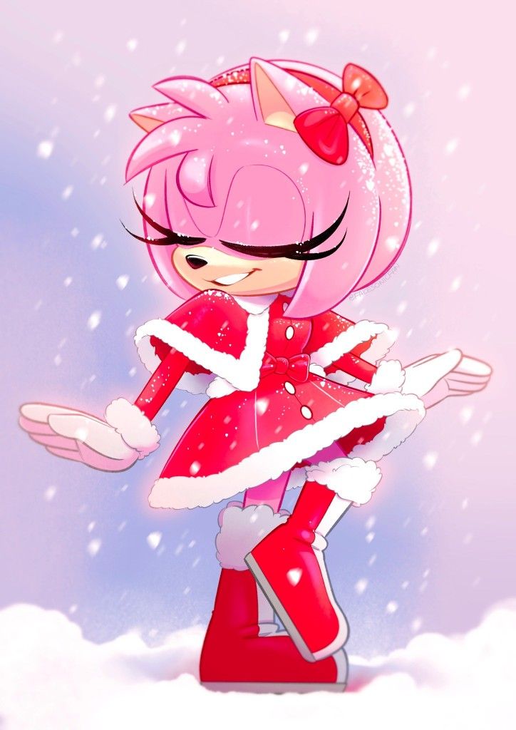 Amy Rose Christmas aesthetic profile picture