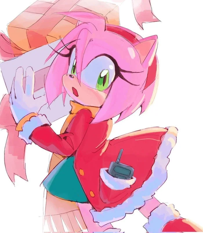 Amy Rose cutecore aesthetic profile picture sparkles