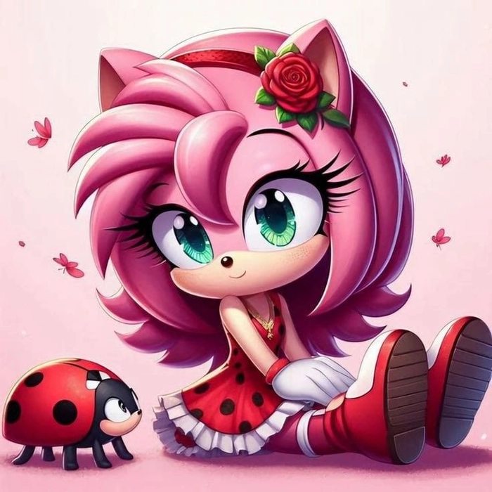 Amy Rose Discord profile picture high contrast avatar