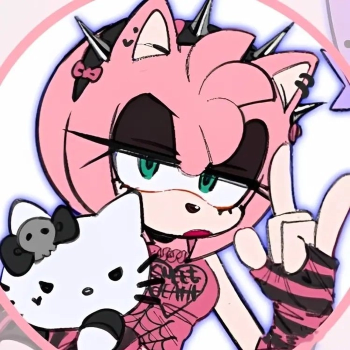 Amy Rose Discord PFP with strong visual impact