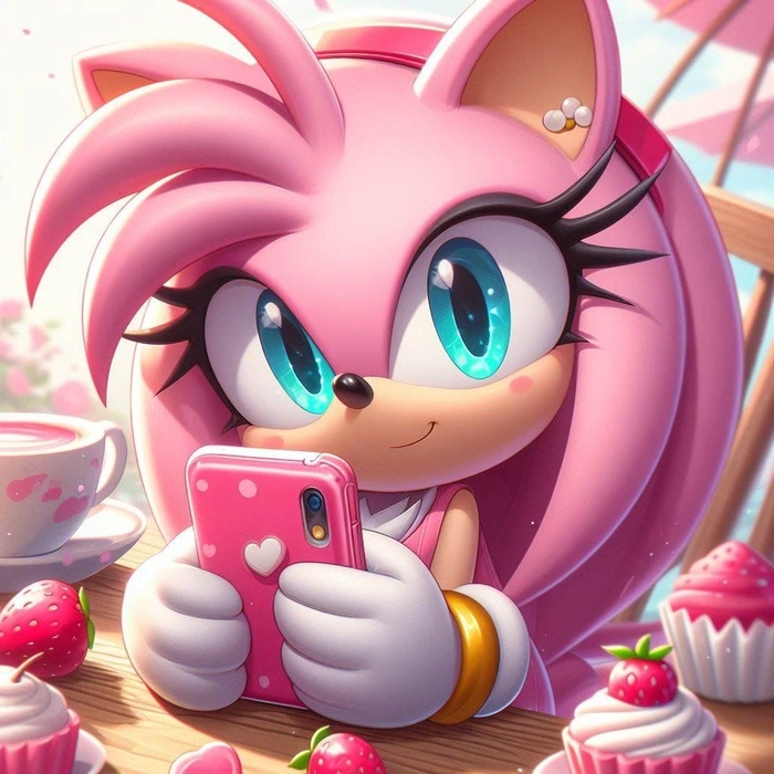 Amy Rose Discord avatar expressive and recognizable