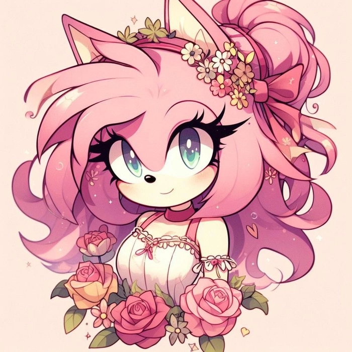 Amy Rose creative fanart profile picture