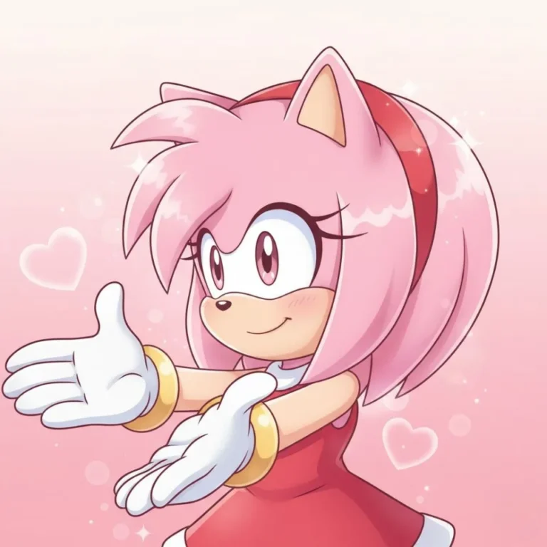 Amy Rose simple icon profile picture for small displays