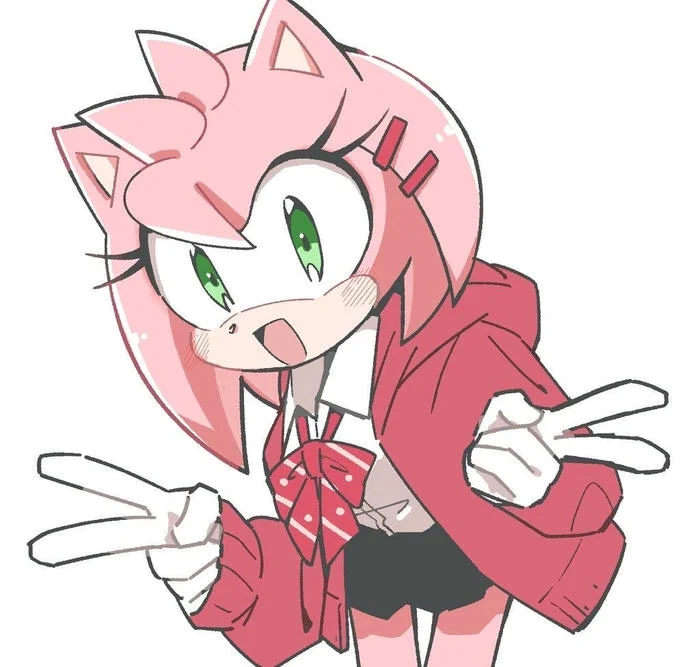 Amy Rose Pinterest aesthetic PFP with dreamy pastel tones