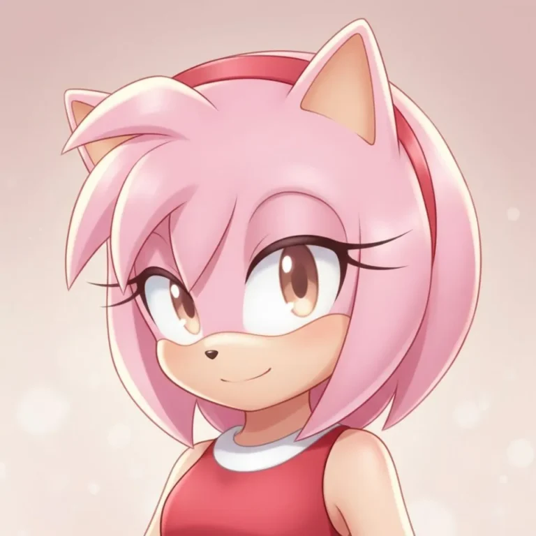 Amy Rose Pinterest profile picture with glowing pastel filter