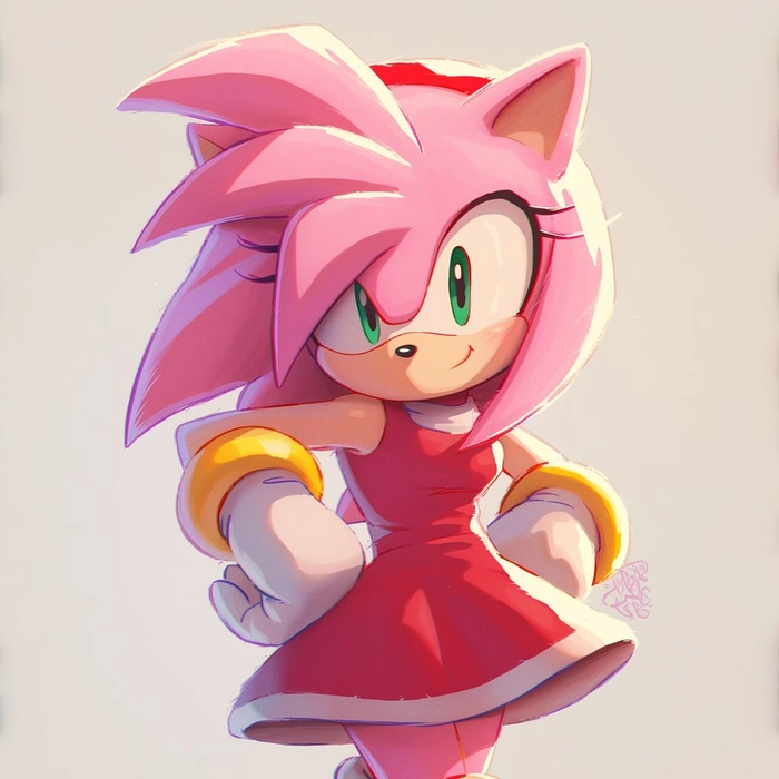 Amy Rose transparent PNG profile picture no background
