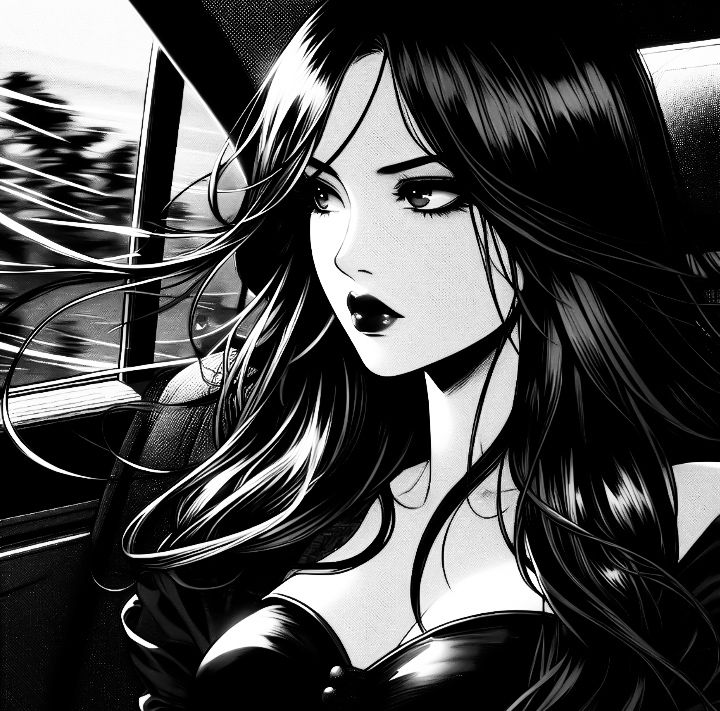 black and white vampire pfp monochrome contrast timeless