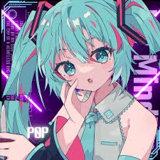 Festive Miku avatar with snow textures and warm seasonal color palette