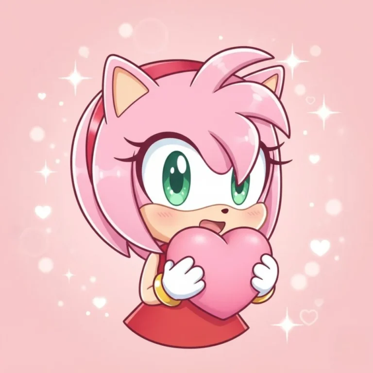 Classic Amy Rose profile picture nostalgic Sonic art style