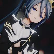 Discord Hatsune Miku PFP with sharp silhouette and bold circular framing