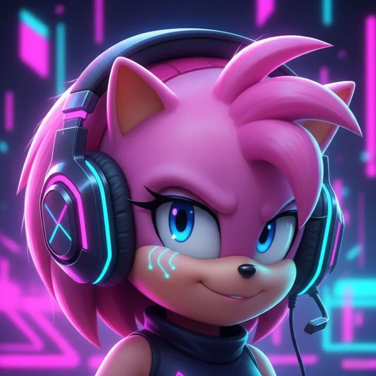 Amy Rose goth aesthetic PFP moody dramatic lighting