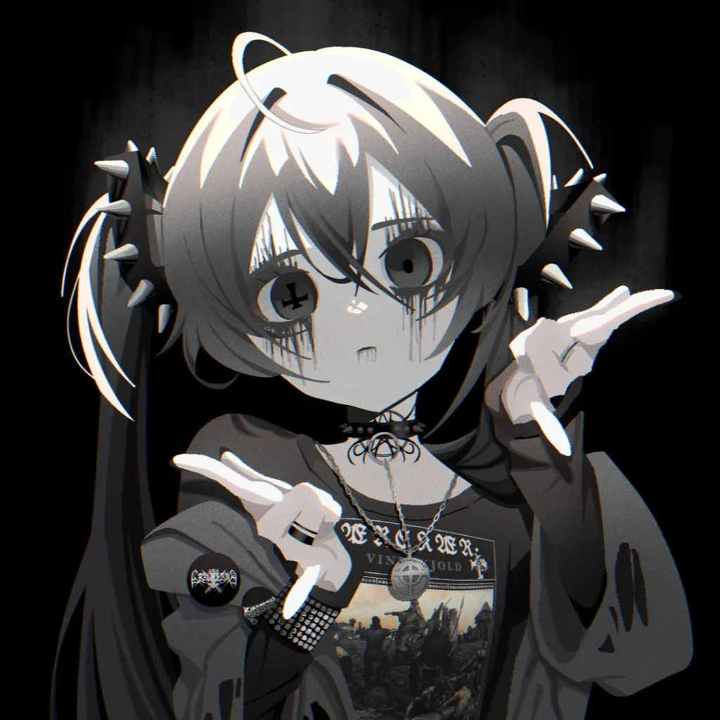 Spooky Miku avatar with eerie glow effects and Halloween atmosphere