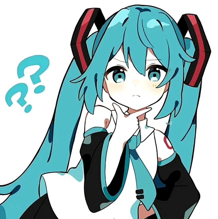 High resolution Hatsune Miku avatar with crisp detail and clean contrast