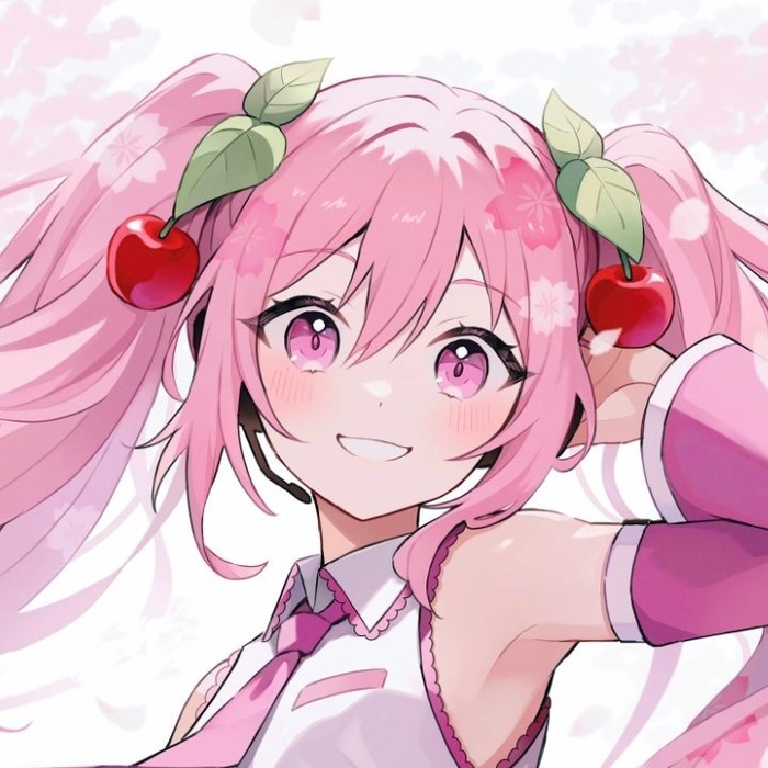 Hatsune Miku anime PFP with canon art style and authentic color palette