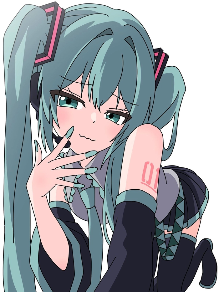 Dark Hatsune Miku PFP with deep shadows and moody indigo tones