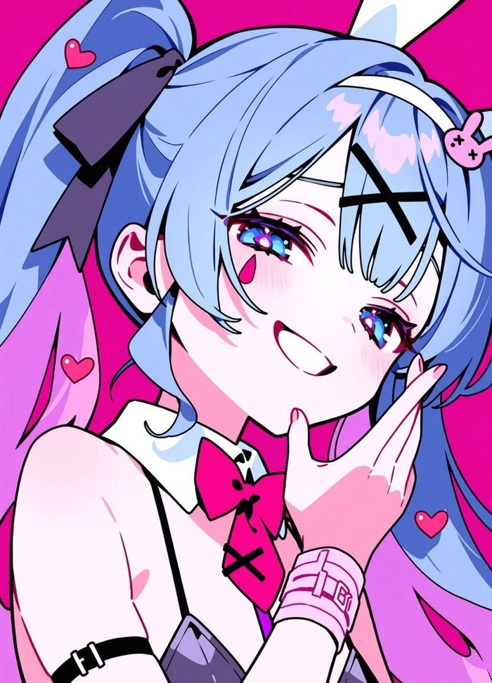 Moody Hatsune Miku avatar with low-key lighting and dramatic atmosphere