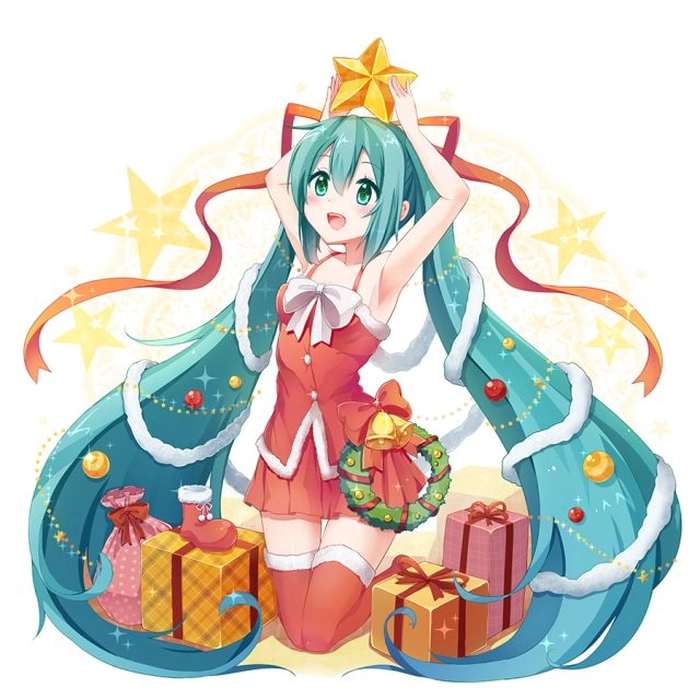 Hatsune Miku girl PFP with soft blush tones and flowing hair