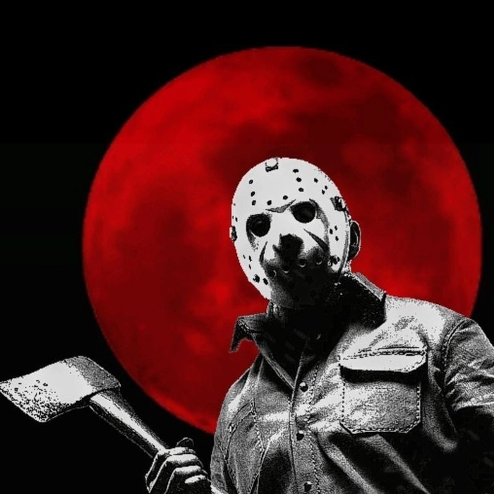Jason Voorhees PFP aesthetic neon glow moody edit