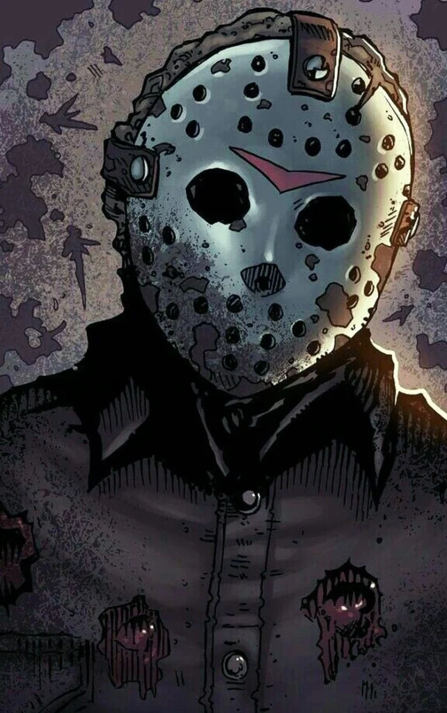 Jason Voorhees PFP cute rounded mask bright palette playful style
