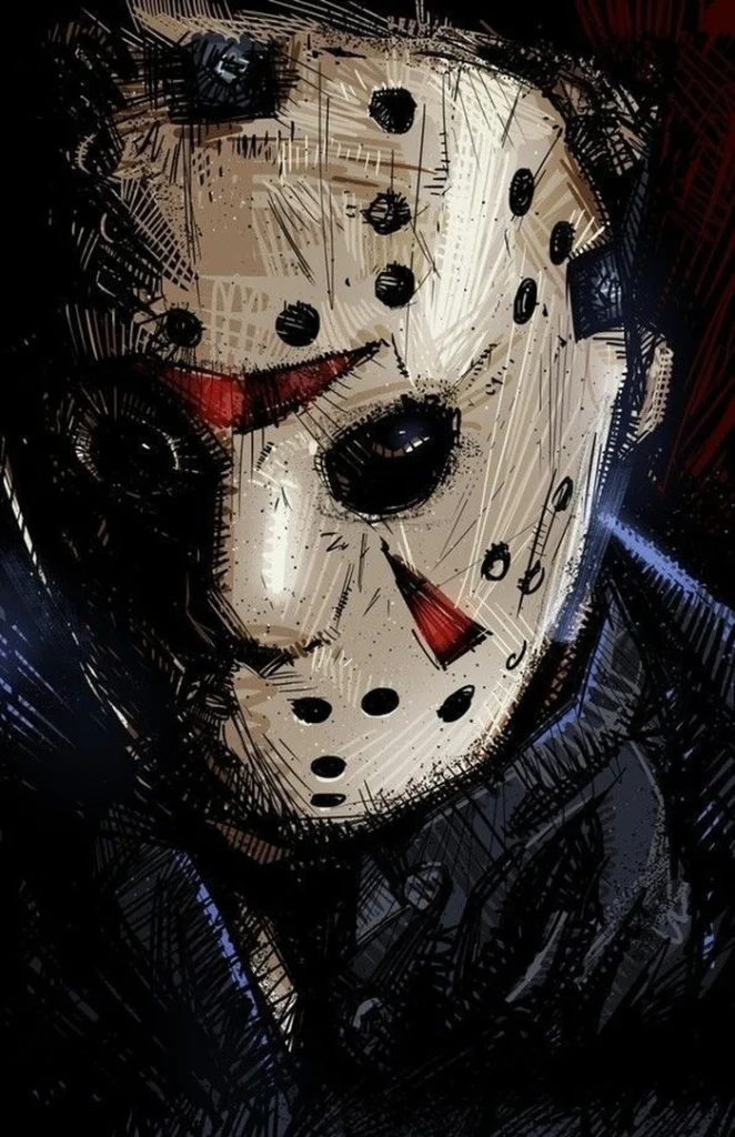 Jason Voorhees PFP Pinterest collage scrapbook style moodboard