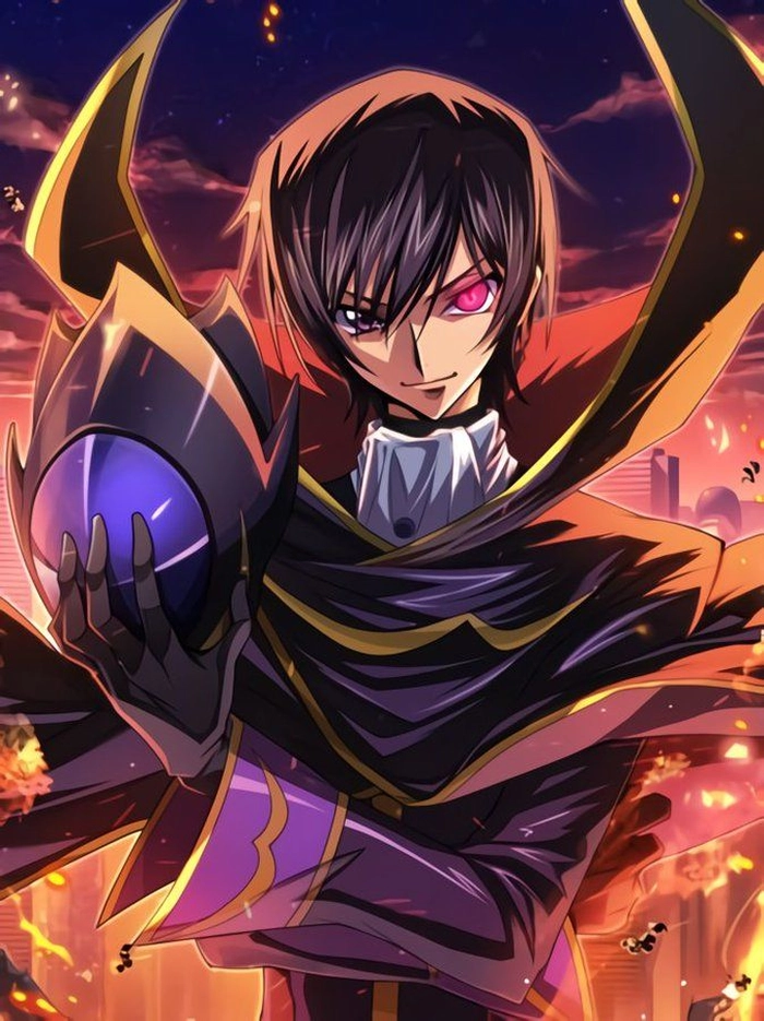 Lelouch Discord PFP with high contrast for dark mode visibility