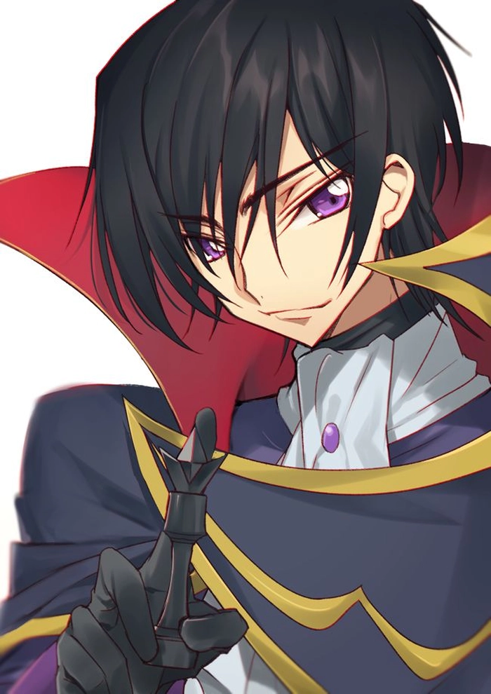 Lelouch PFP GIF with animated eye glow effect