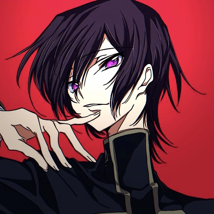 Pinterest aesthetic Lelouch PFP with soft color grading
