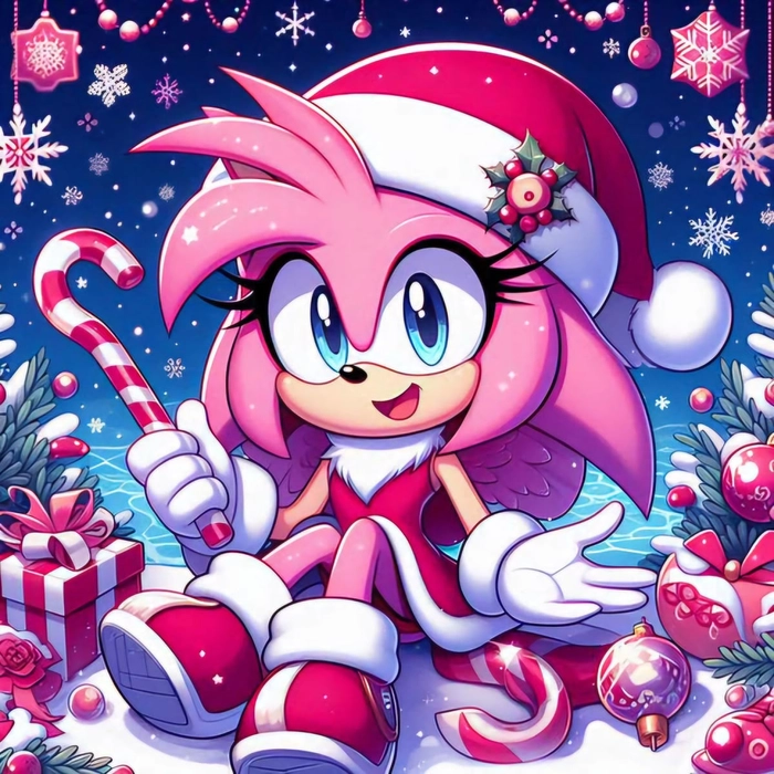 Sonic Adventure Amy Rose PFP with classic game design