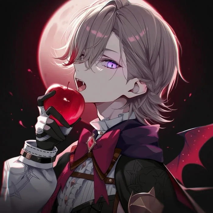 vampire pfp aesthetic dreamy soft gothic light