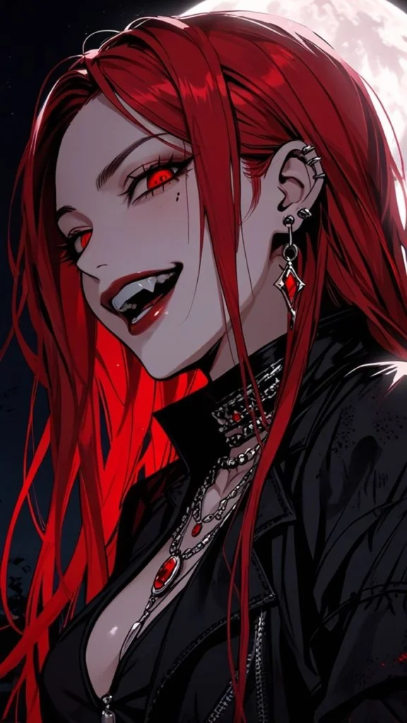 vampire pfp discord silhouette clean composition