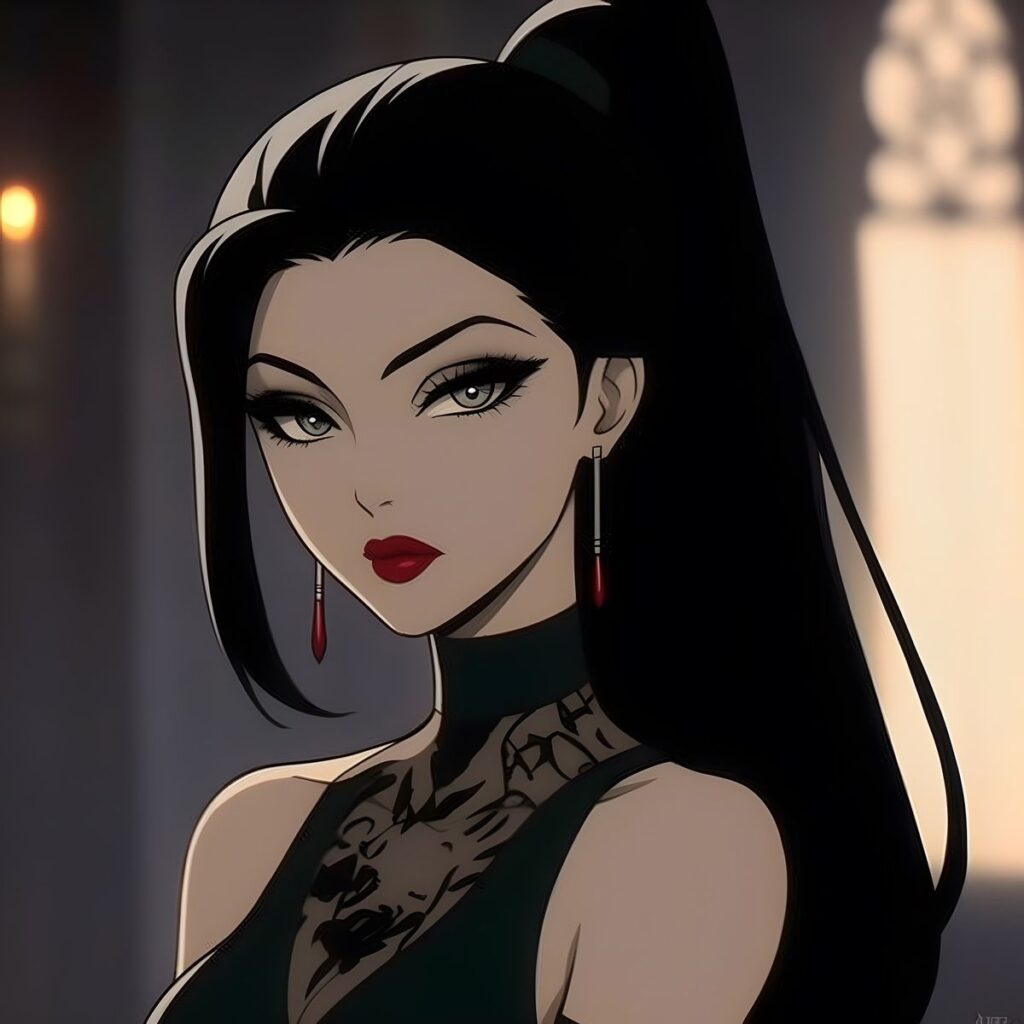 vampire pfp girl soft gothic aesthetic