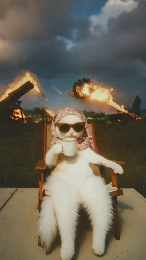 Strange but readable funny Discord avatar with odd angle humor