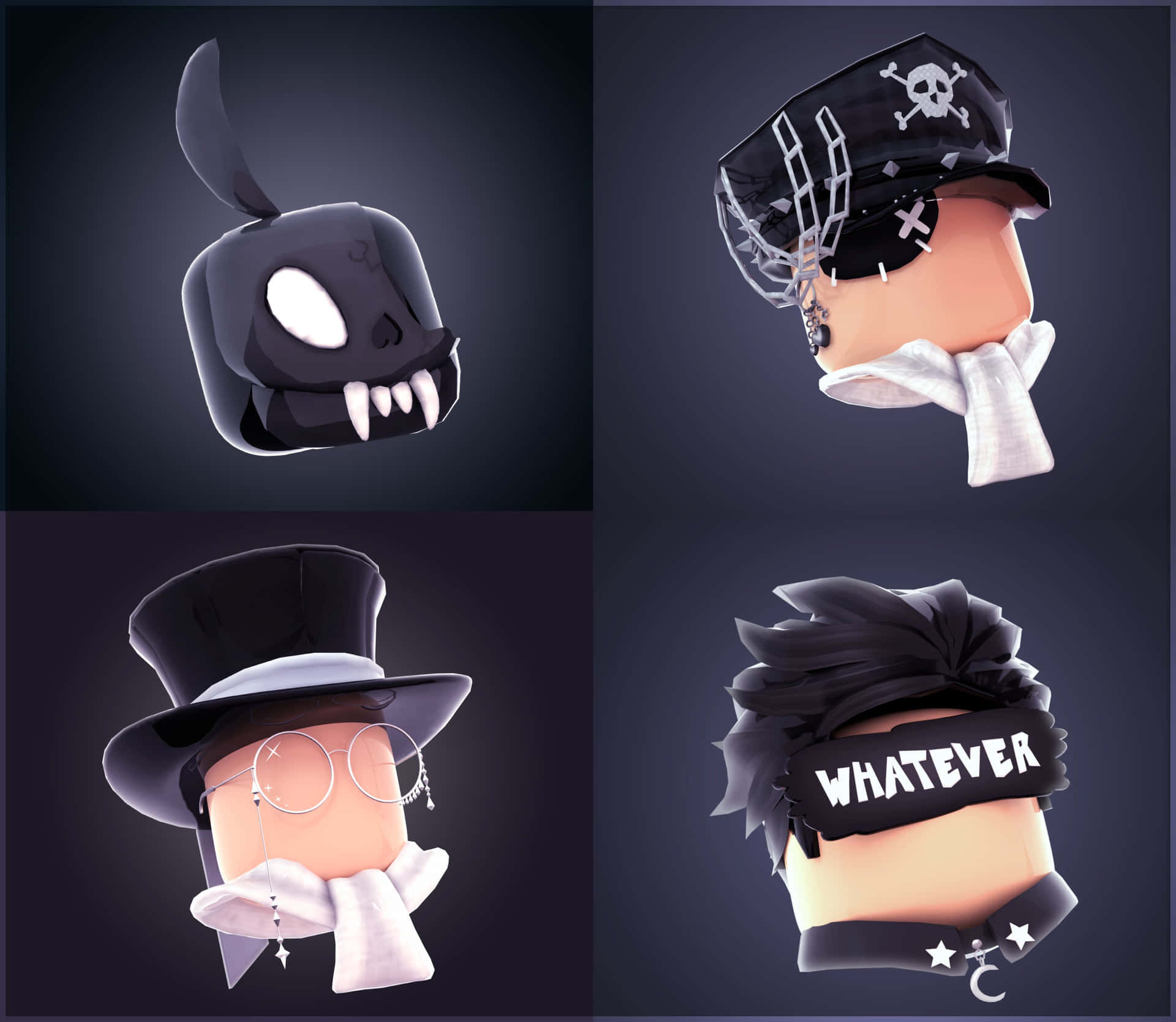 Roblox PFP IDs collage of avatar heads