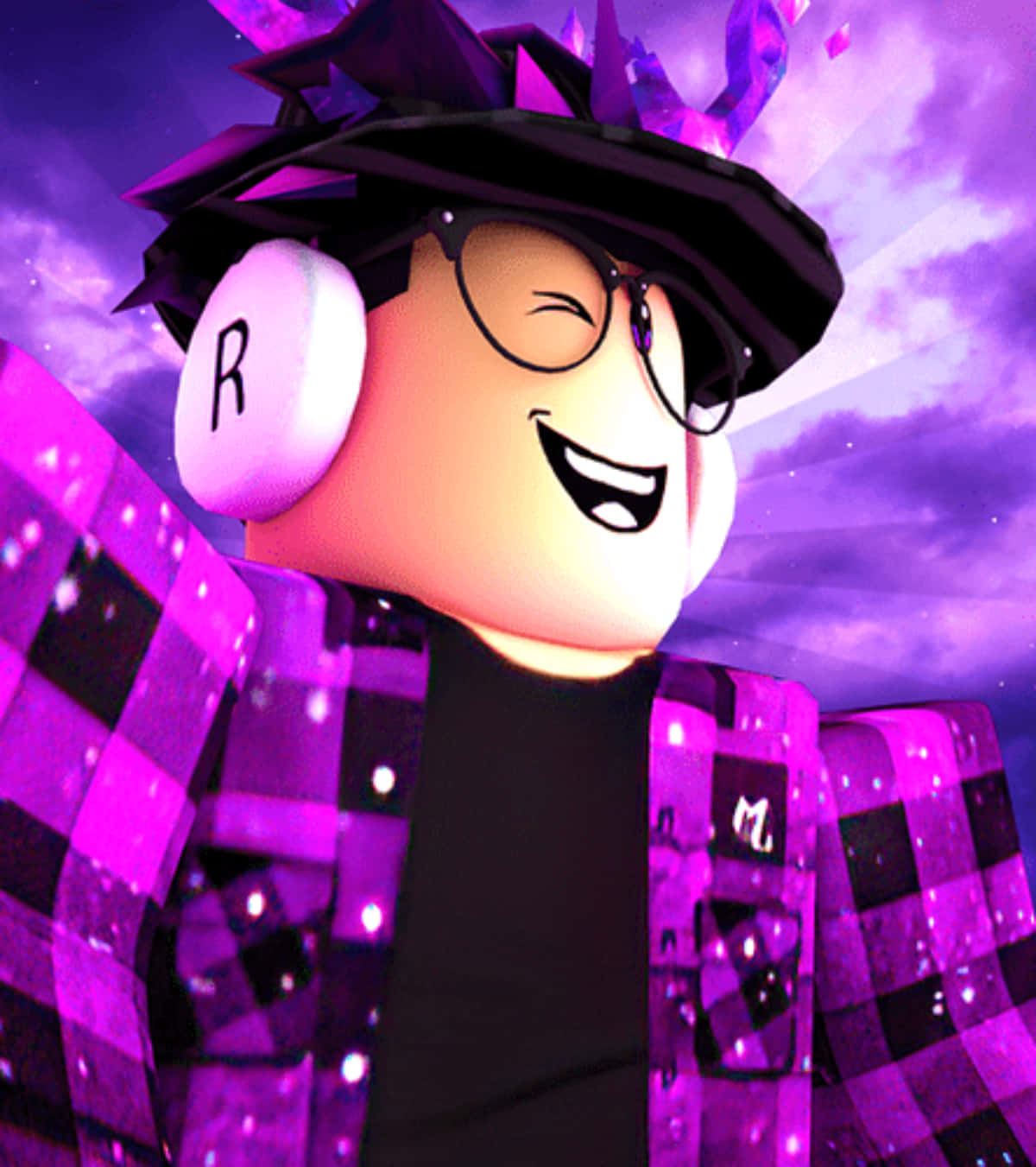 Roblox PFP maker style avatar with glasses