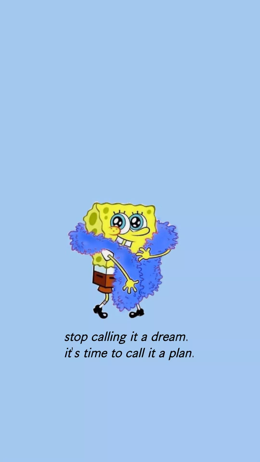 Cute SpongeBob aesthetic quote PFP