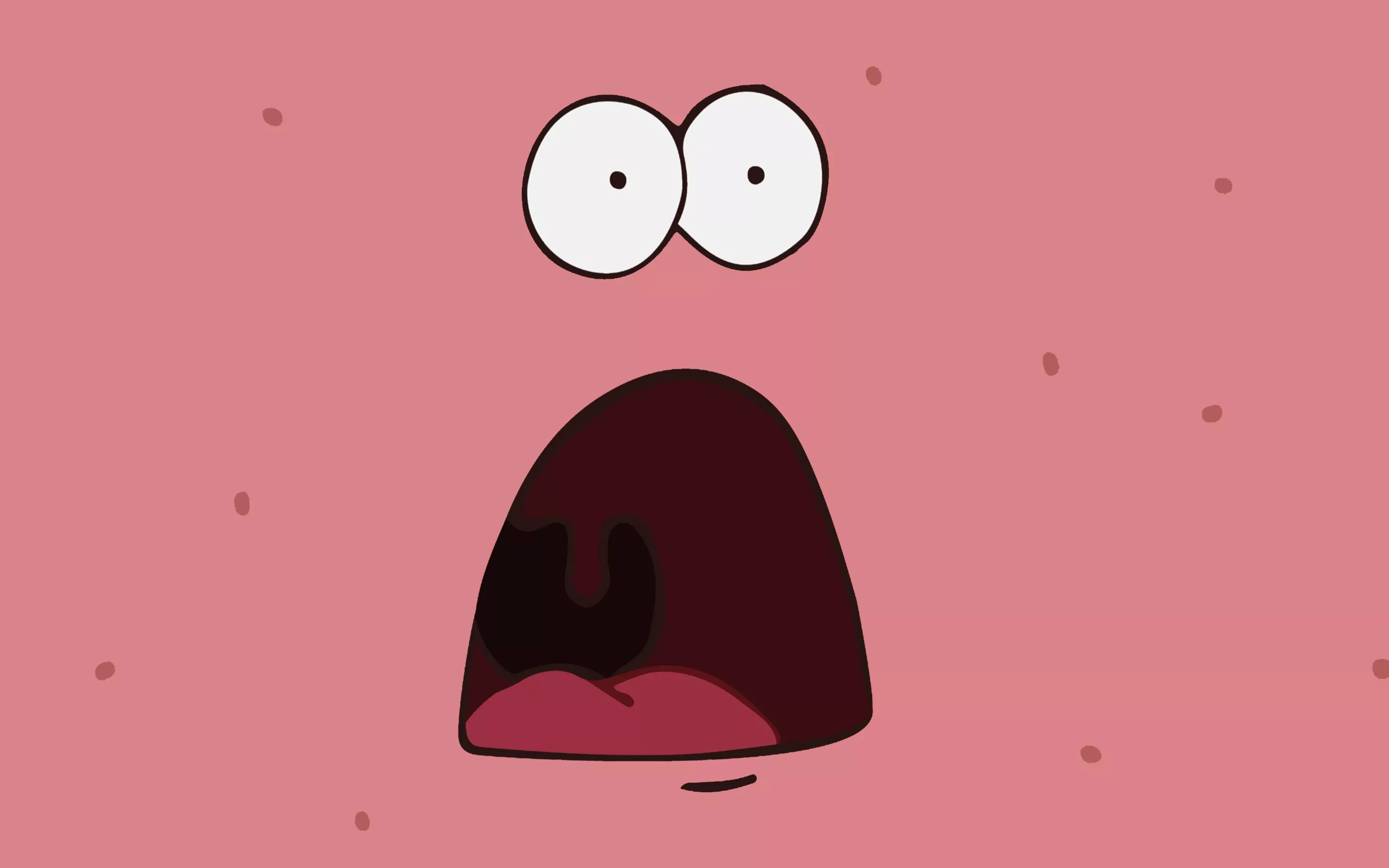 Patrick Star PFP with SpongeBob wallpaper
