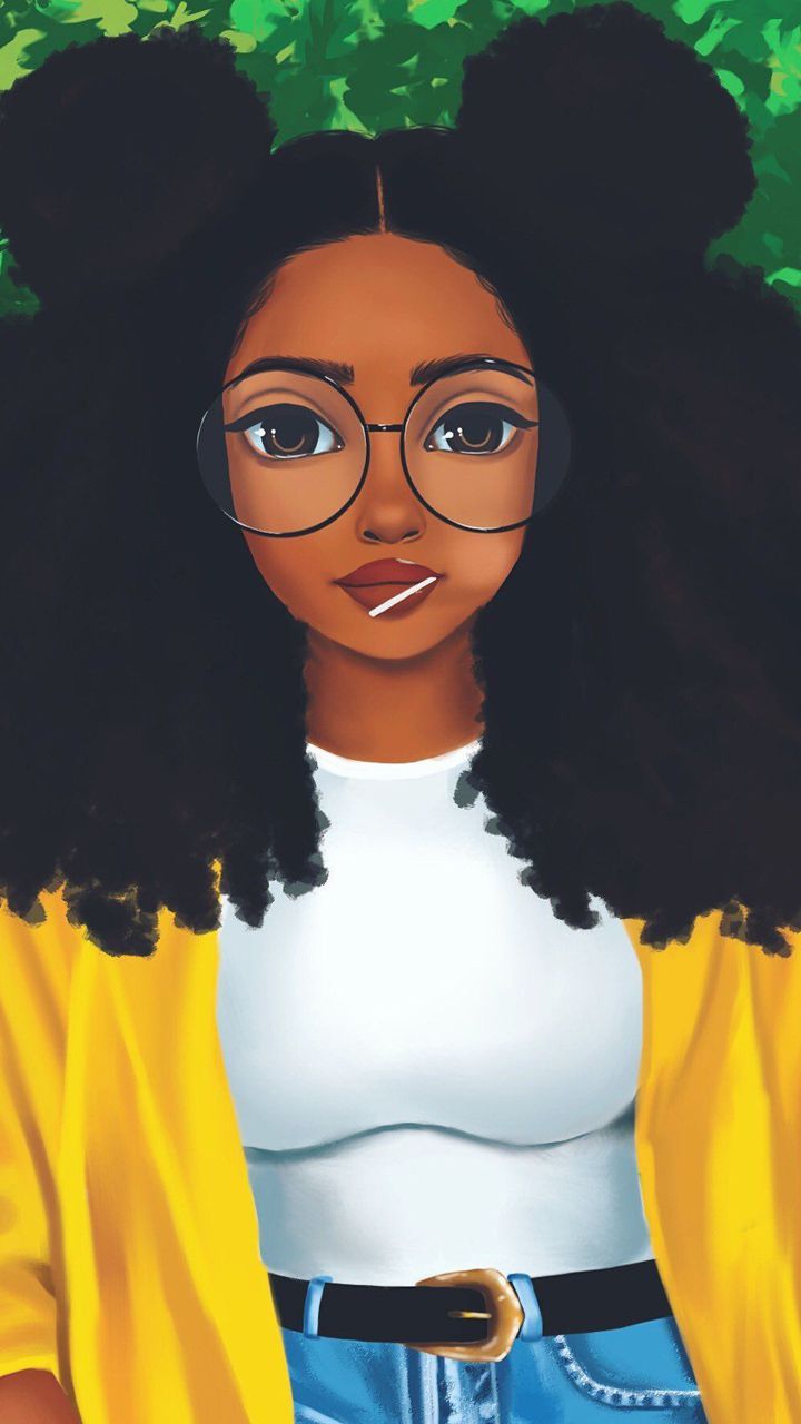 Cute Black girl PFP illustration