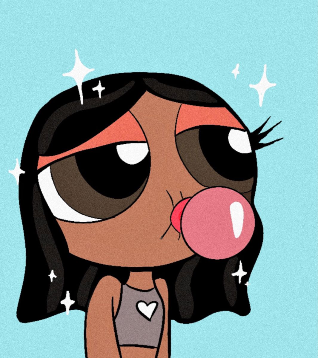 Black girl PFP TikTok cartoon style